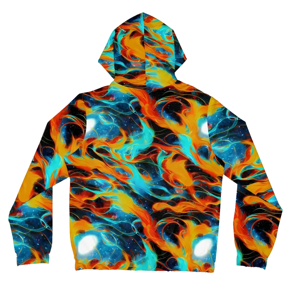 Ember Ocean on Women's Full-Zip Hoodie — Back