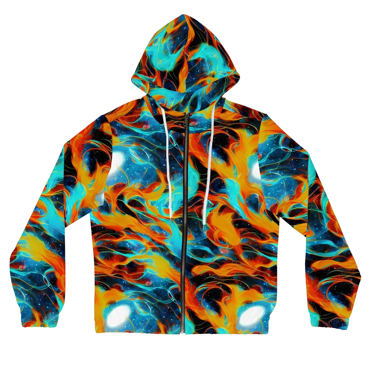 Ember Ocean on Women's Full-Zip Hoodie — Front