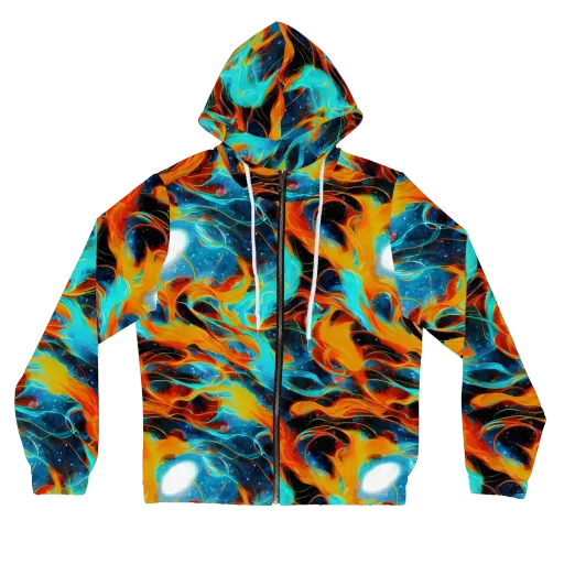 Ember Ocean on a Women's Full-Zip Hoodie