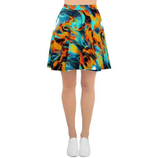 Ember Ocean on a Skater Skirt