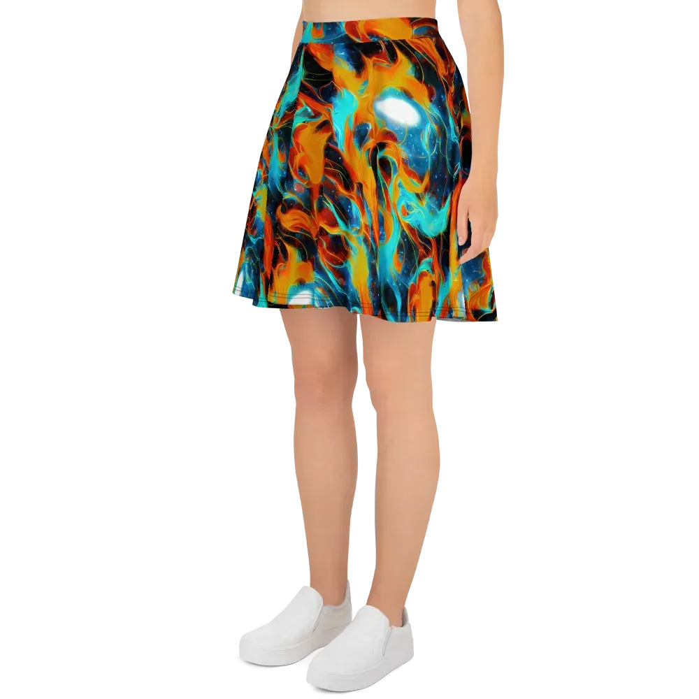 Ember Ocean on Skater Skirt — Left