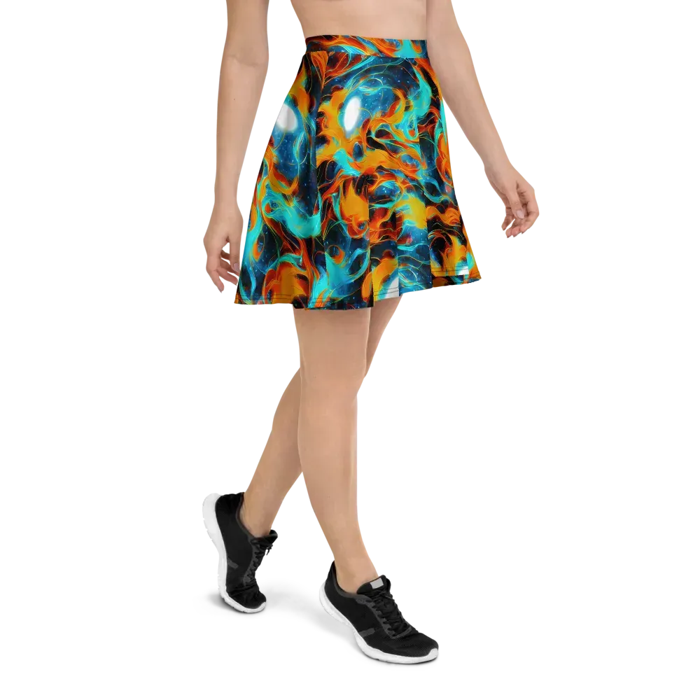 Ember Ocean on Skater Skirt — Right