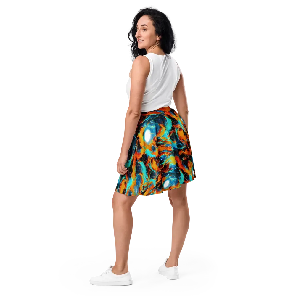 Ember Ocean on Skater Skirt — Back