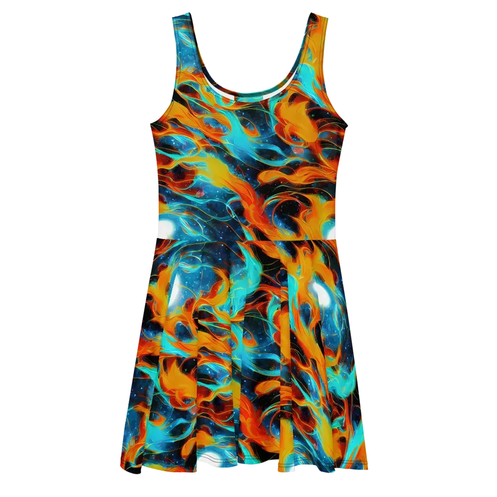 Ember Ocean on Skater Dress — Front