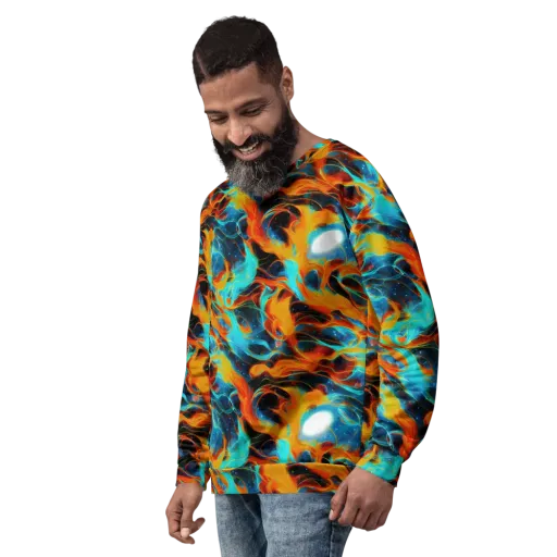 Ember Ocean on a Sweatshirt