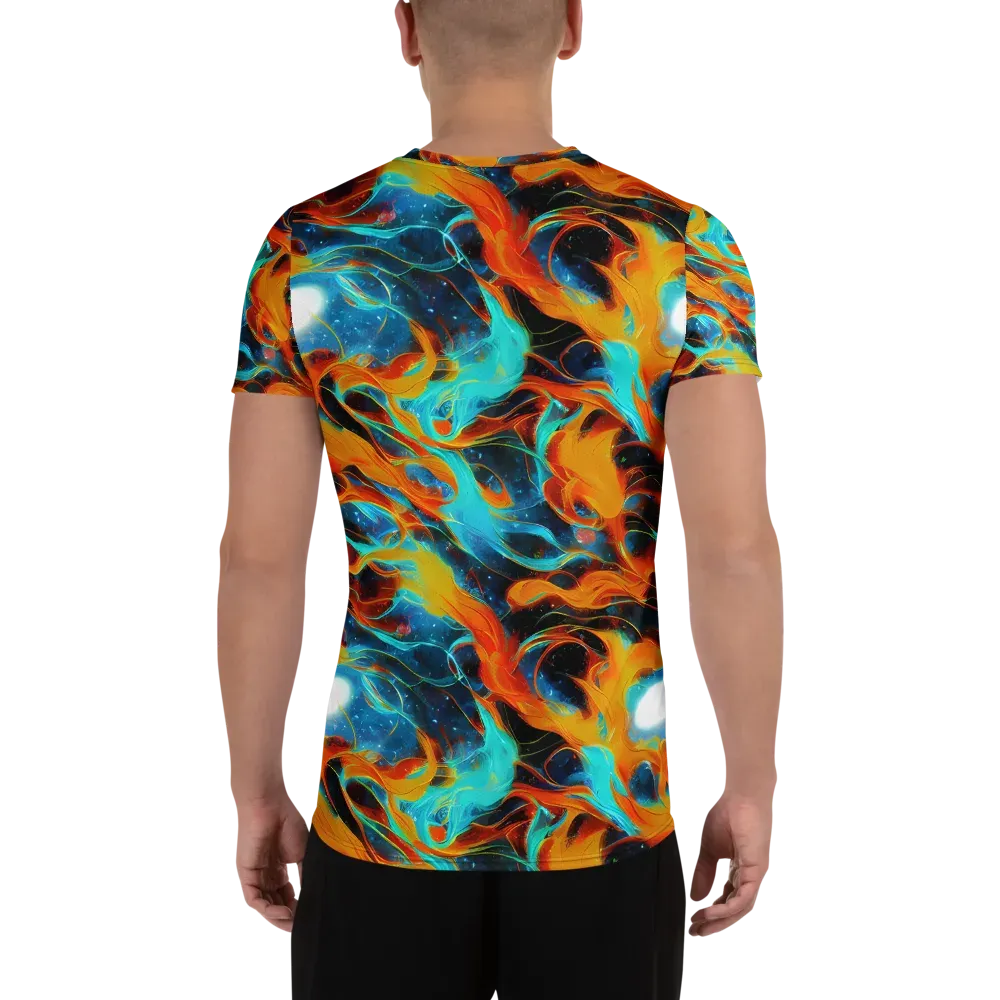 Ember Ocean on Men's Athletic T-Shirt — Back
