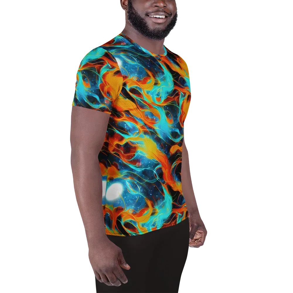 Ember Ocean on Men's Athletic T-Shirt — Right