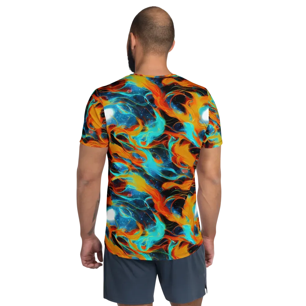 Ember Ocean on Men's Athletic T-Shirt — Back