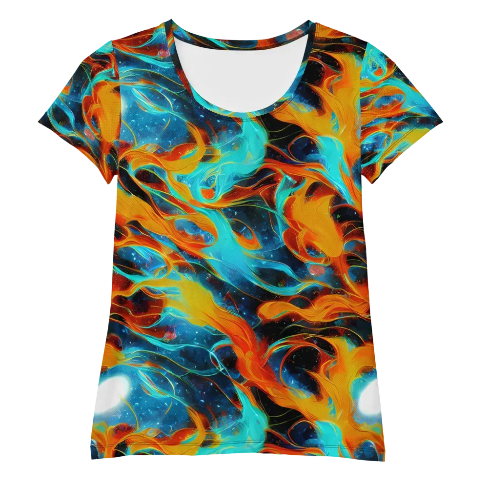 Ember Ocean on Women's Athletic T-Shirt — Front