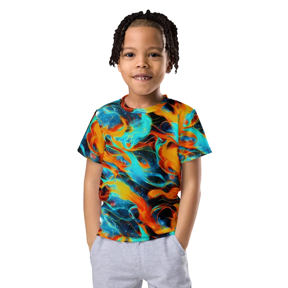 Ember Ocean on Kids Crew Neck T-Shirt — Front