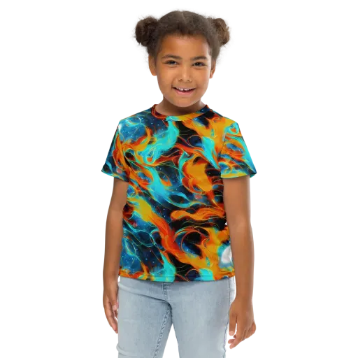 Ember Ocean on a Kids Crew Neck T-Shirt