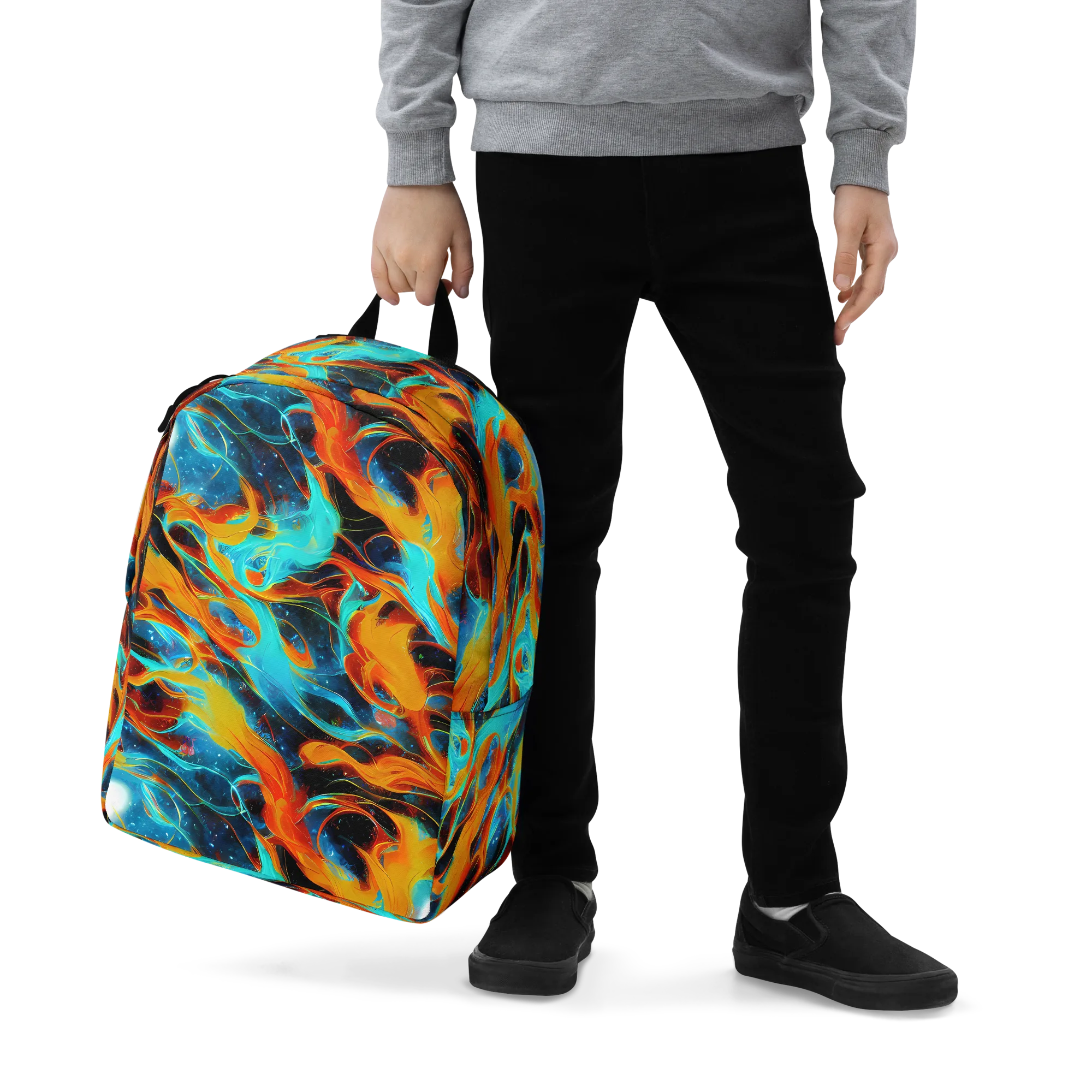 Ember Ocean on Minimalist Backpack — Zoomed-in