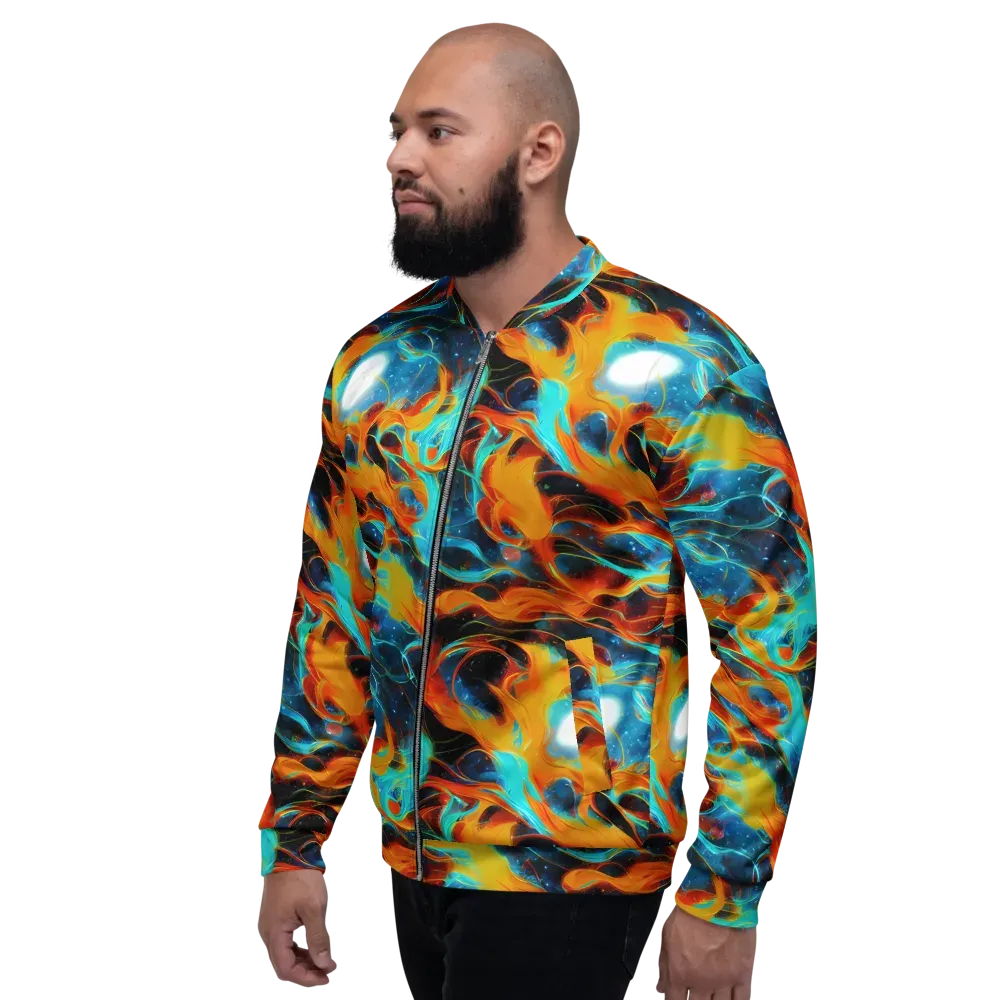 Ember Ocean on Bomber Jacket — Left