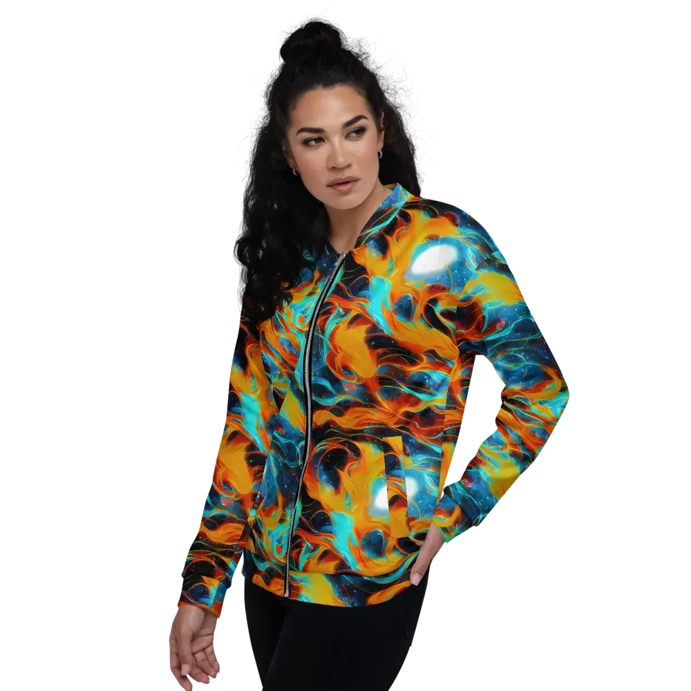 Ember Ocean on Bomber Jacket — Left