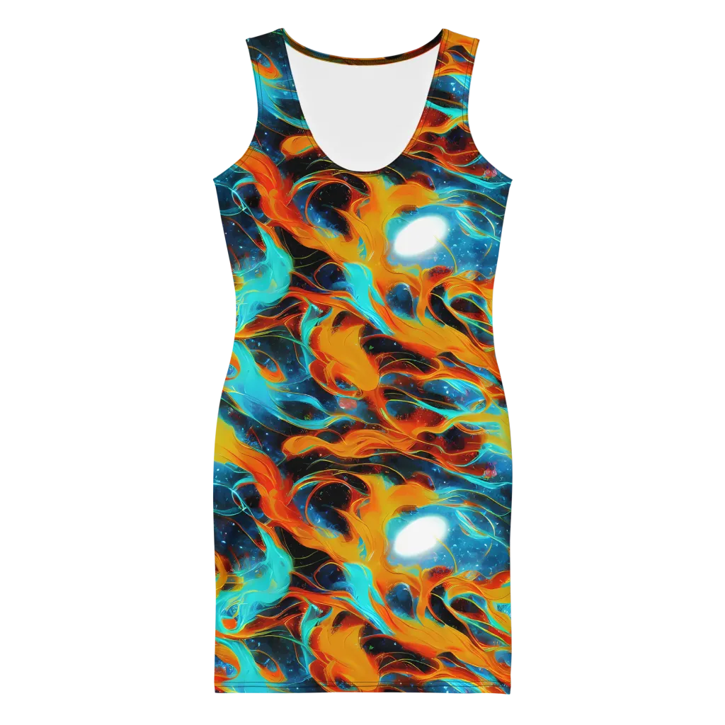 Ember Ocean on Bodycon Dress — Front