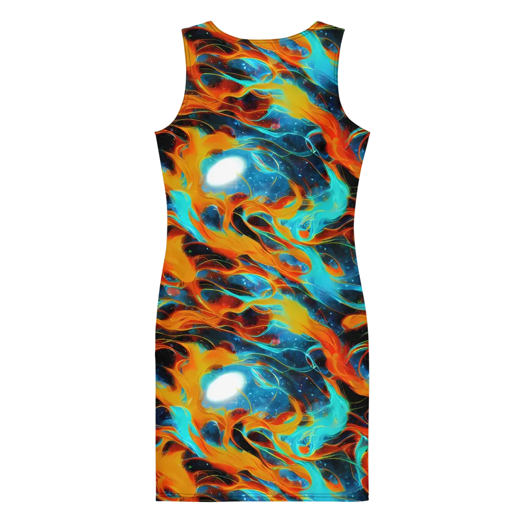 Ember Ocean on Bodycon Dress — Back