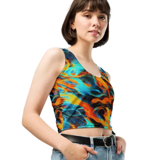 Ember Ocean on a Crop Top