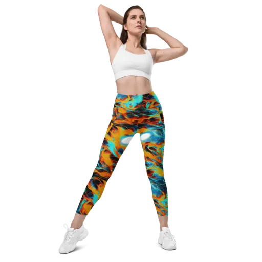 Ember Ocean on a Leggings with Pockets
