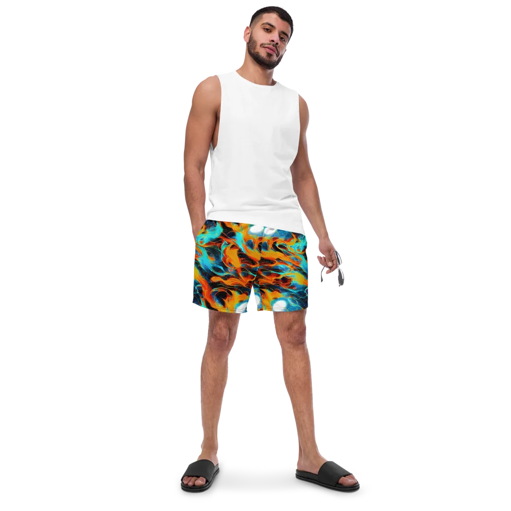 Ember Ocean on Swim Trunks — Front