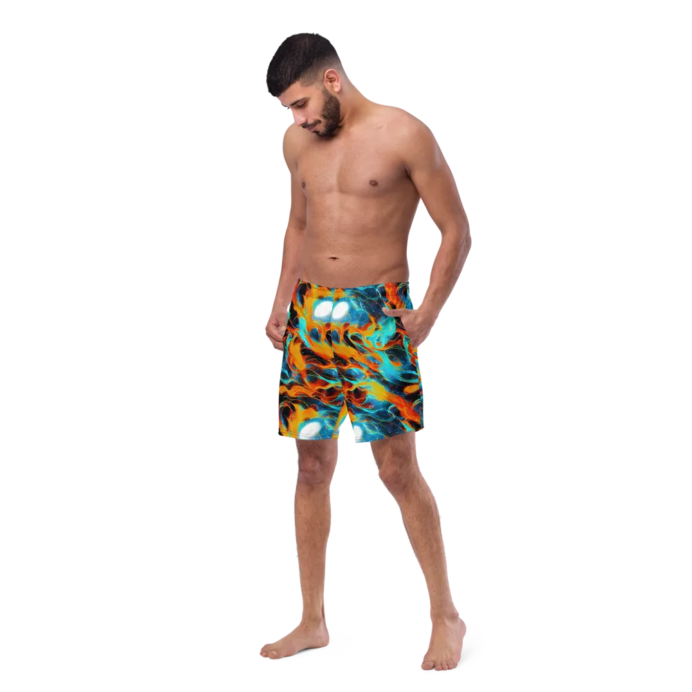 Ember Ocean on Swim Trunks — Left Front