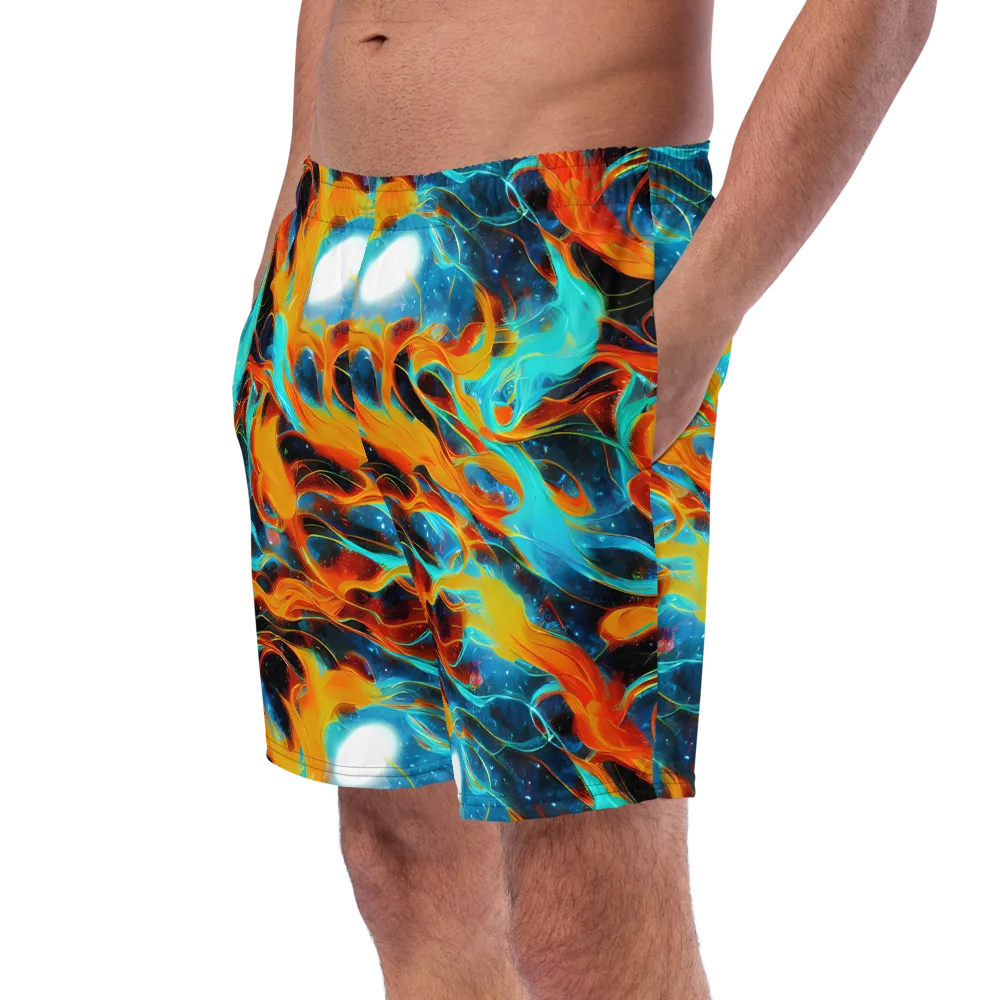 Ember Ocean on Swim Trunks — Left Front