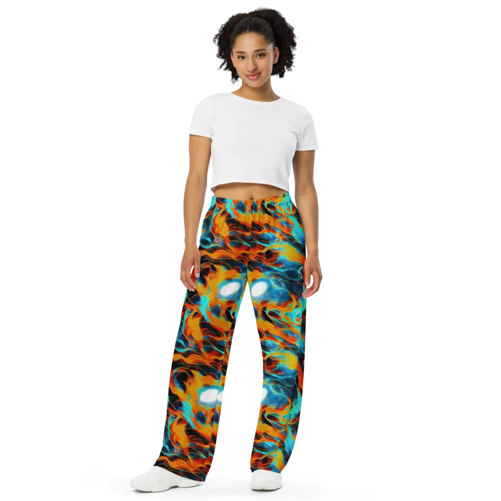 Ember Ocean on Wide-Leg Pants — Front