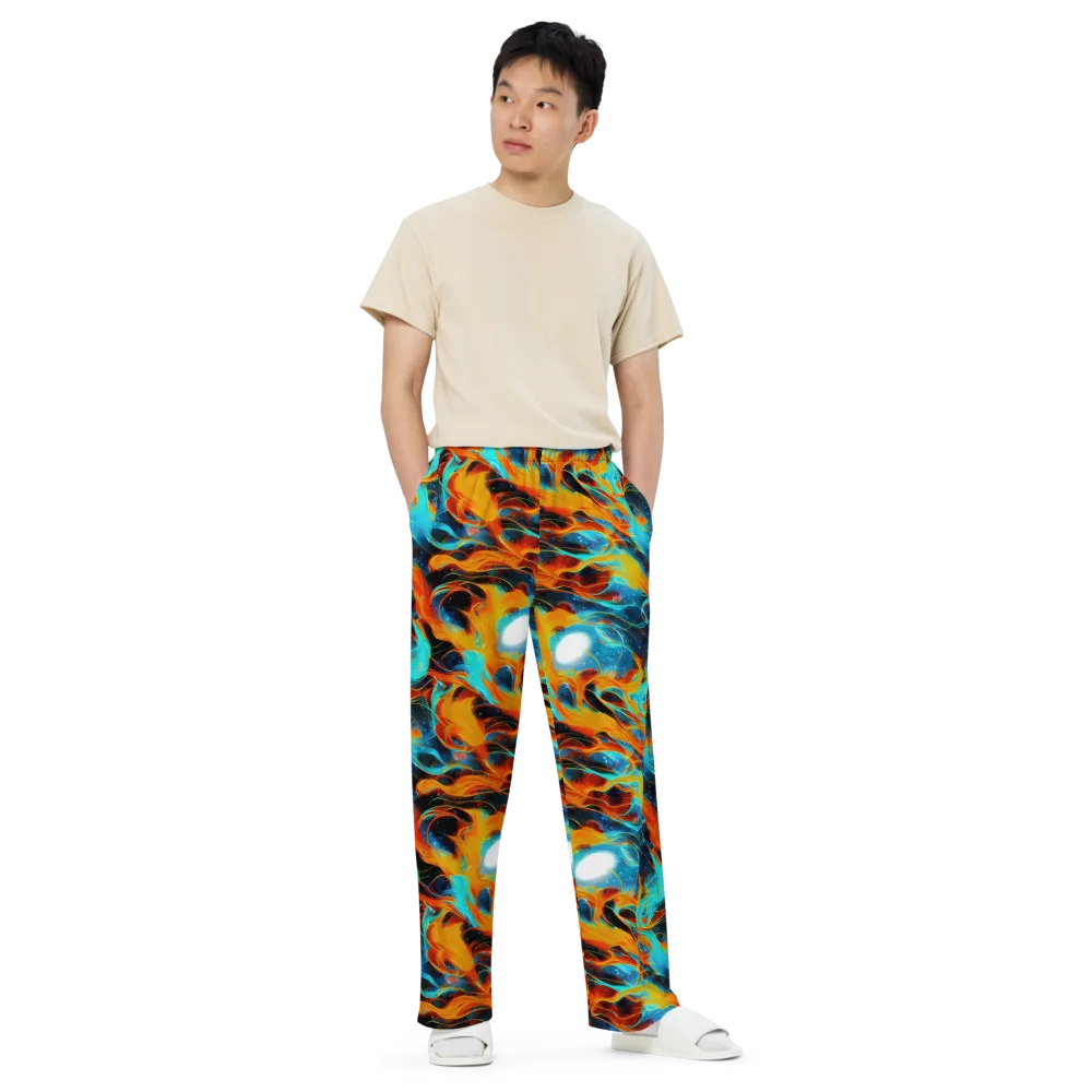 Ember Ocean on Wide-Leg Pants — Front