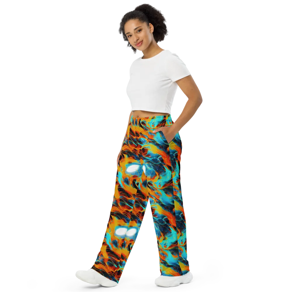 Ember Ocean on Wide-Leg Pants — Left Front