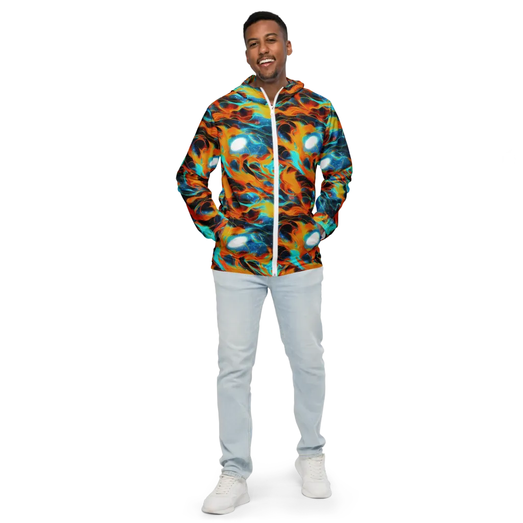 Ember Ocean on Men's Windbreaker — Front
