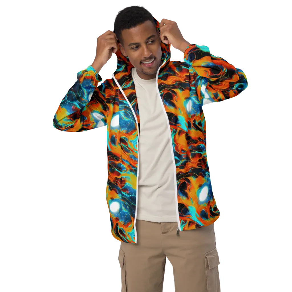 Ember Ocean on Men's Windbreaker — Front