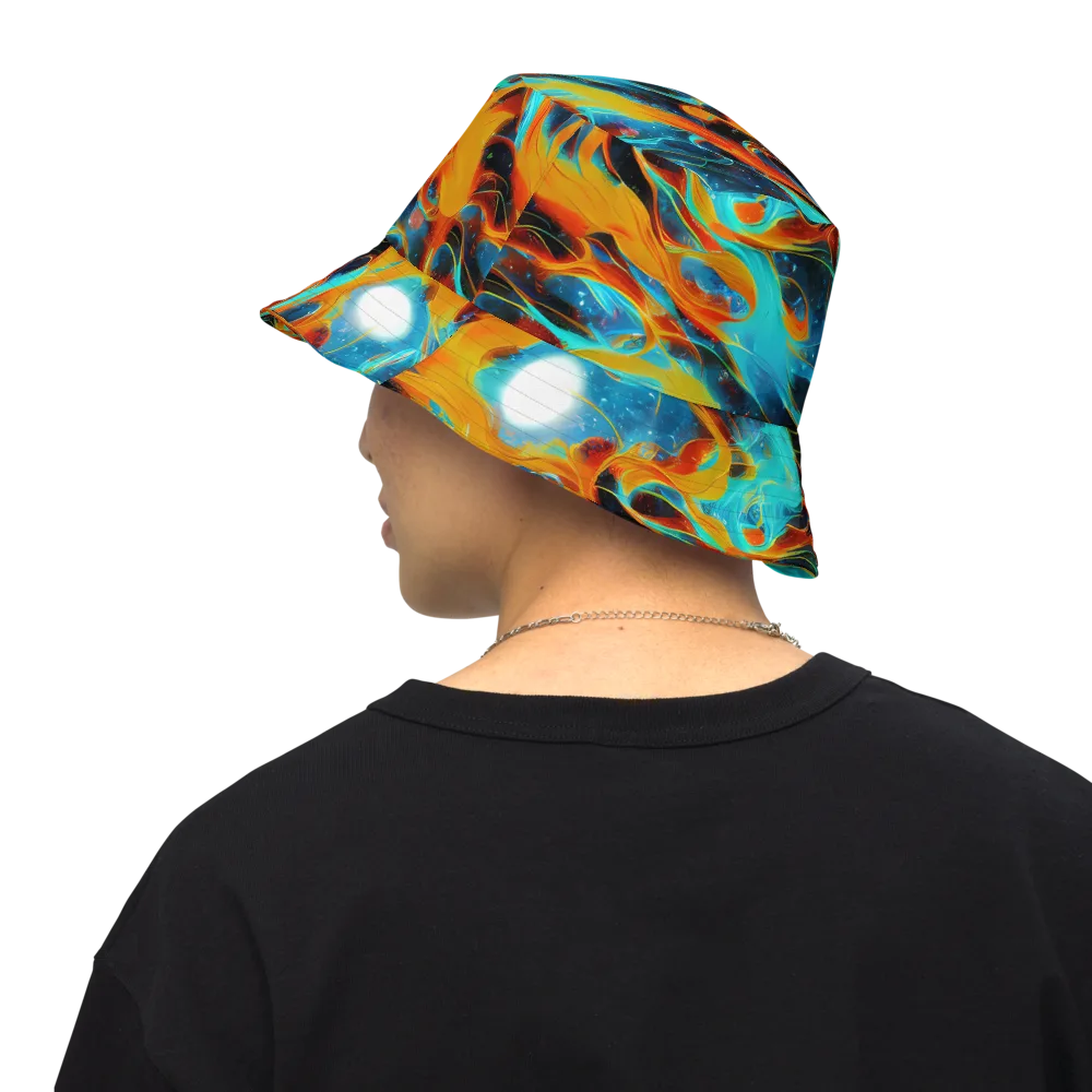 Ember Ocean on Reversible Bucket Hat — Back Inside