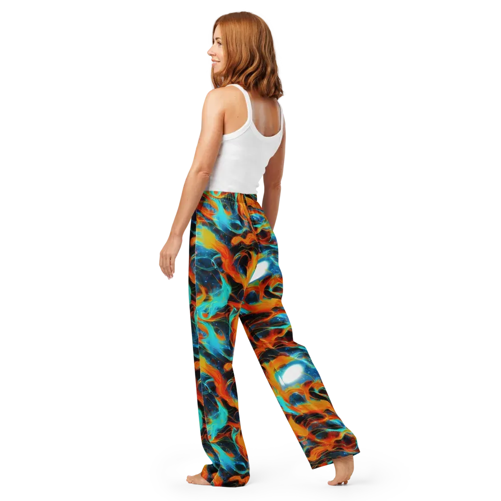Ember Ocean on Women's Pajama Pants — Back