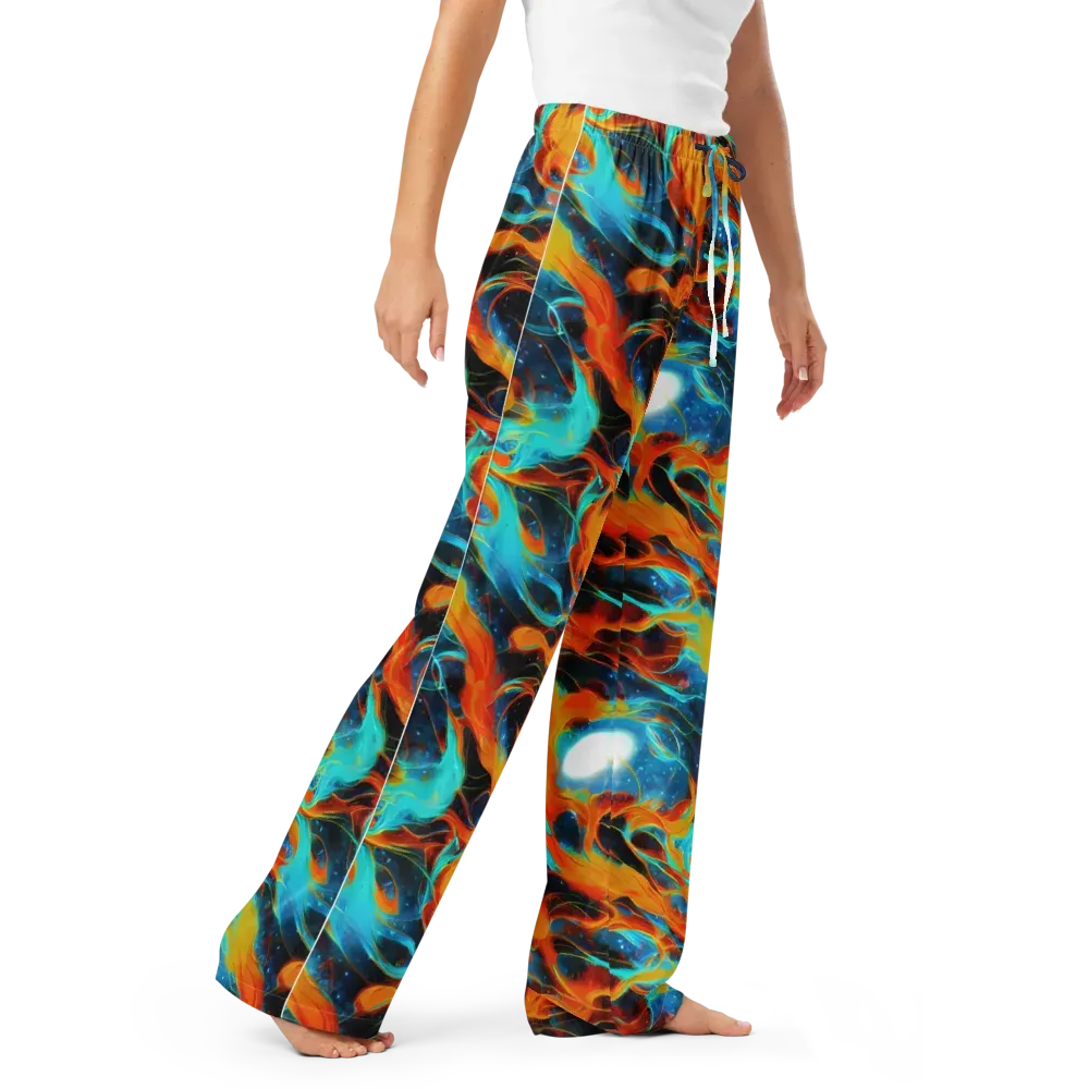 Ember Ocean on Women's Pajama Pants — Right Front