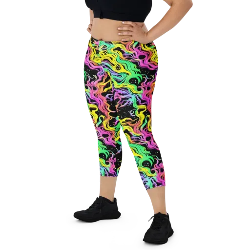 Midnight Chromatic on a Capri Leggings