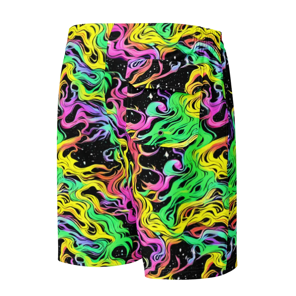 Midnight Chromatic on Men's Board Shorts — Back