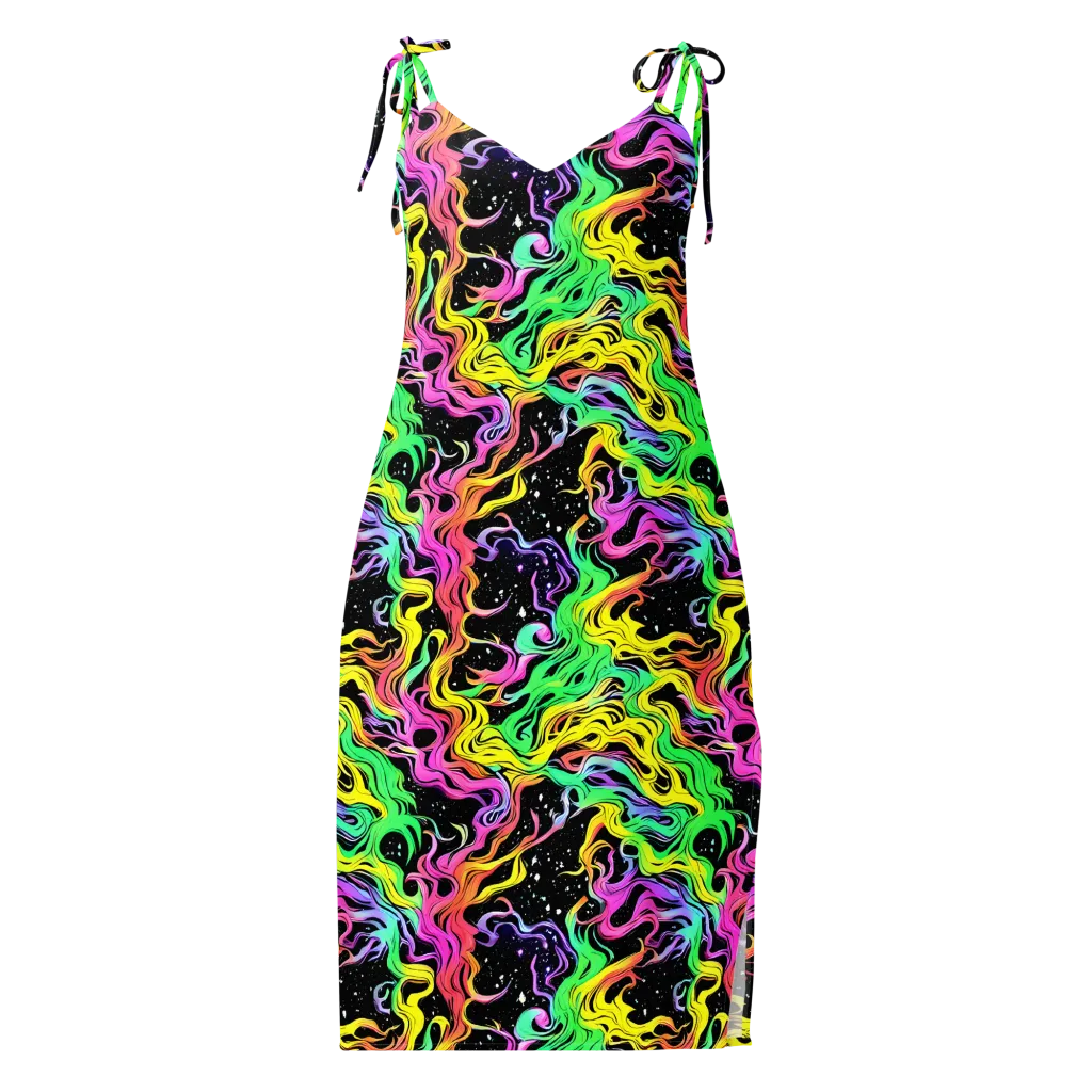 Midnight Chromatic on Slip Dress — Front