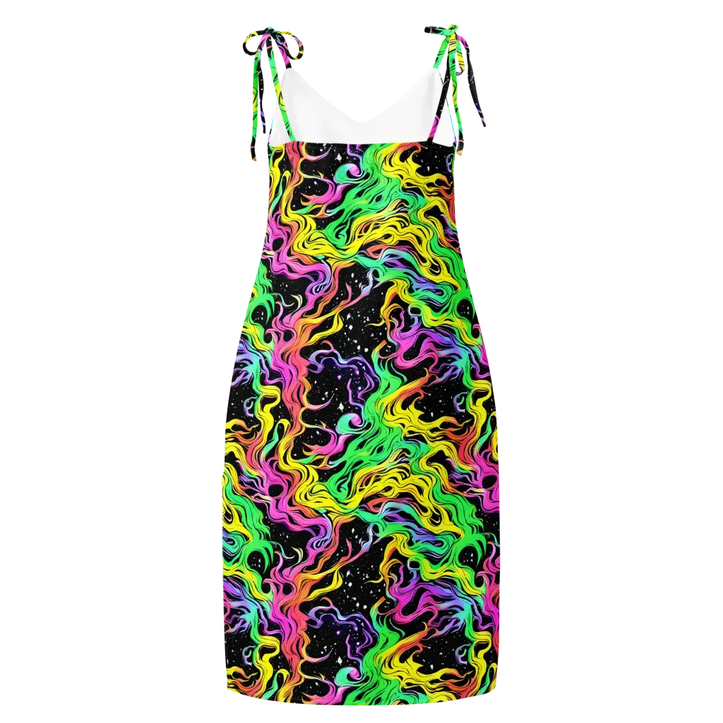 Midnight Chromatic on Slip Dress — Back