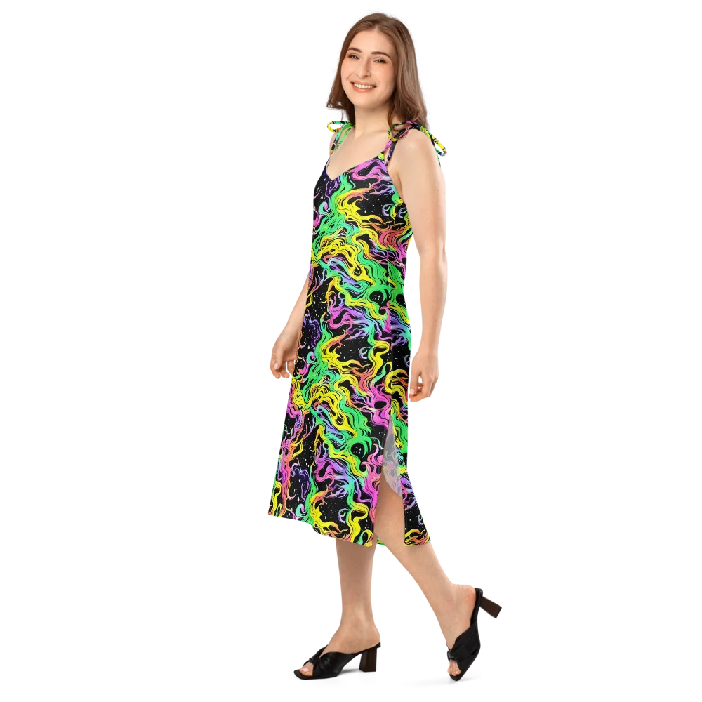 Midnight Chromatic on Slip Dress — Left Front