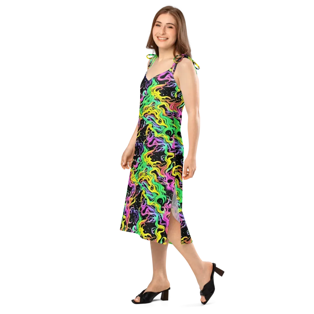 Midnight Chromatic on Slip Dress — Left Front