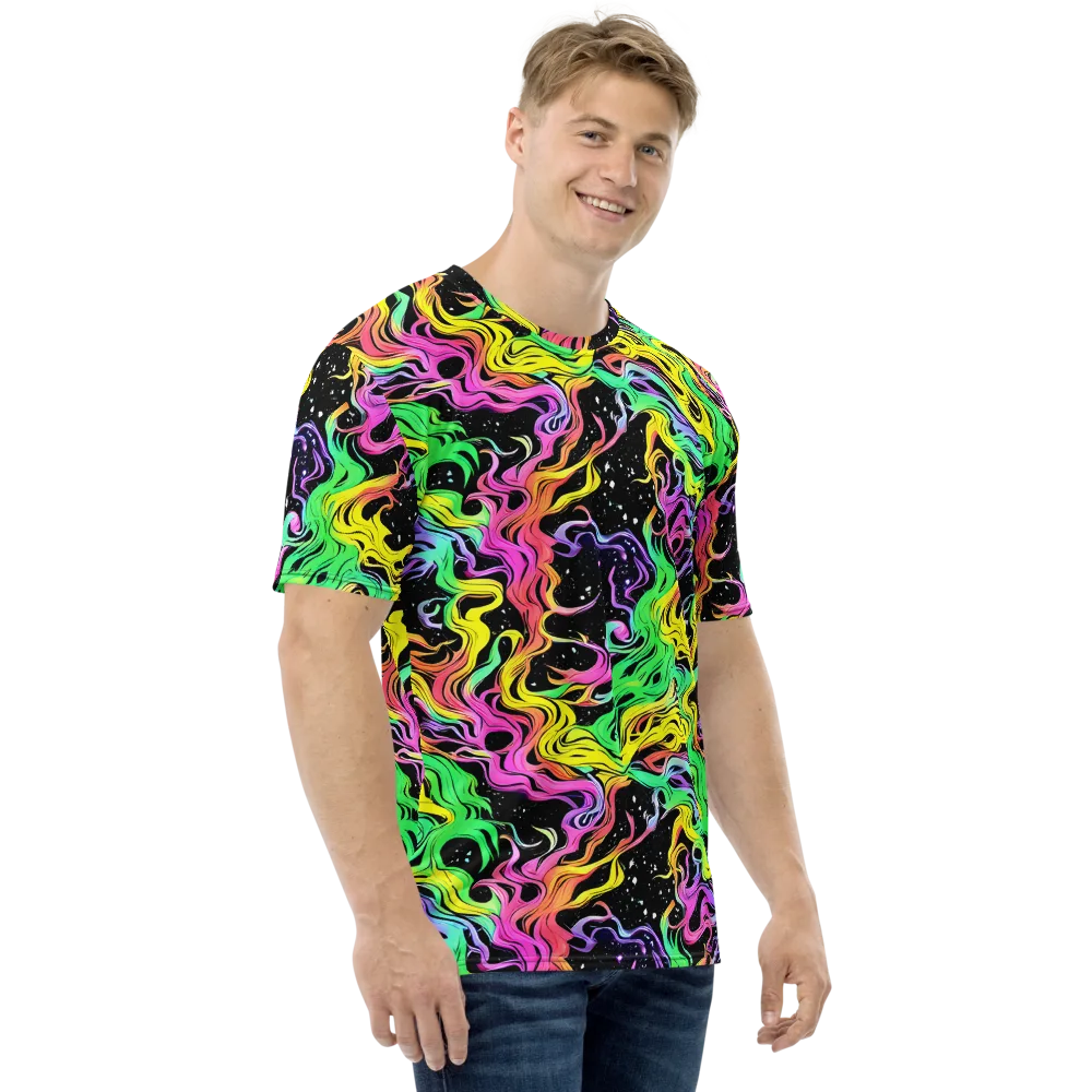 Midnight Chromatic on Men's Crew Neck T-Shirt — Right