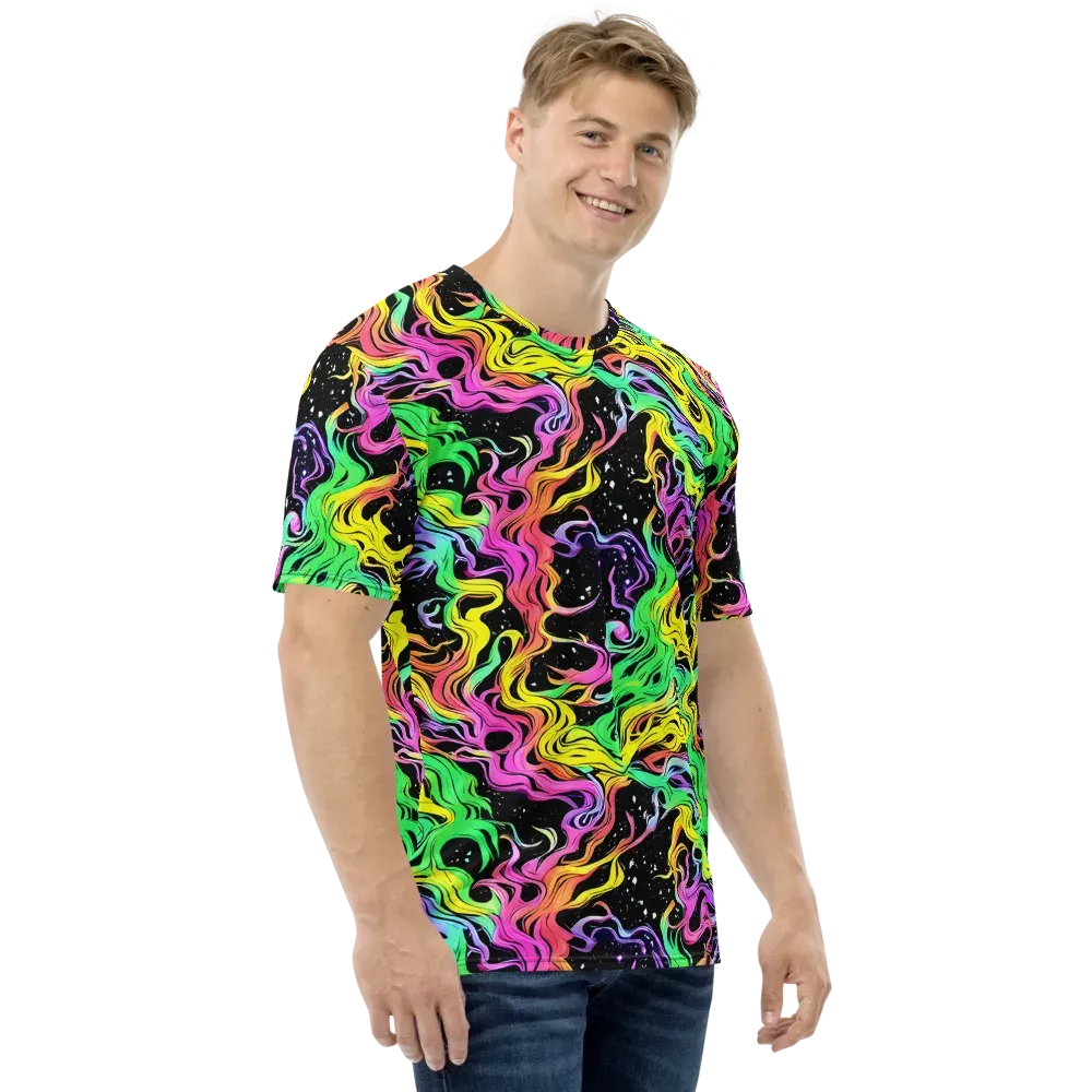 Midnight Chromatic on Men's Crew Neck T-Shirt — Right