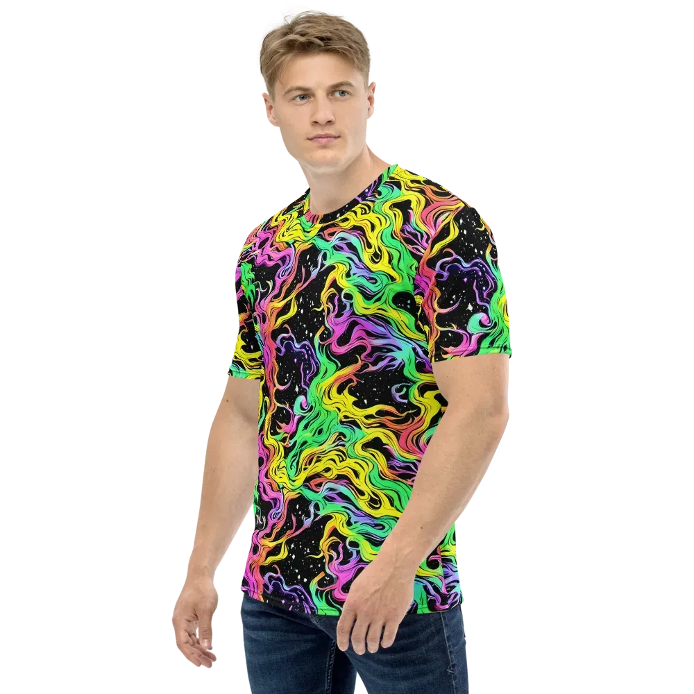 Midnight Chromatic on Men's Crew Neck T-Shirt — Left