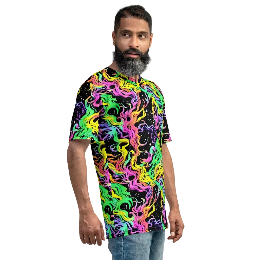 Midnight Chromatic on Men's Crew Neck T-Shirt — Right