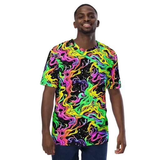 Midnight Chromatic on a Men's Crew Neck T-Shirt
