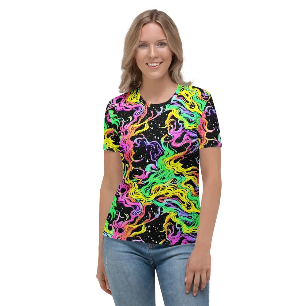 Midnight Chromatic on Women's Crew Neck T-Shirt — Front