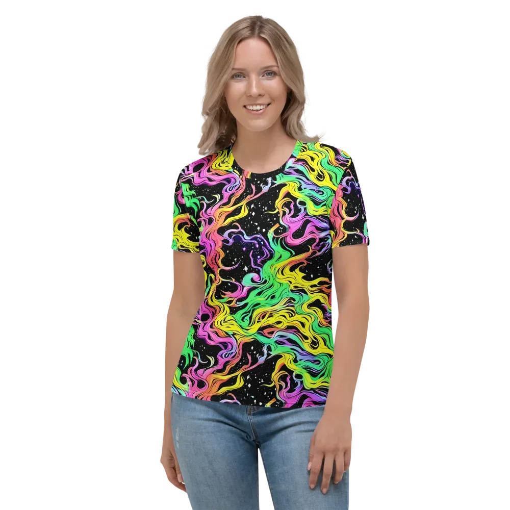 Midnight Chromatic on Women's Crew Neck T-Shirt — Front