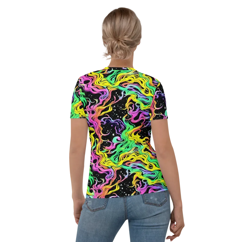 Midnight Chromatic on Women's Crew Neck T-Shirt — Back