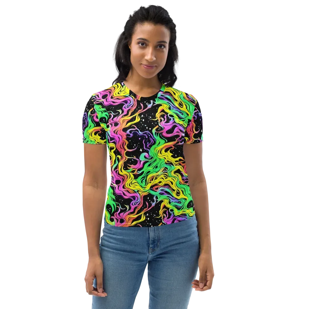 Midnight Chromatic on Women's Crew Neck T-Shirt — Front