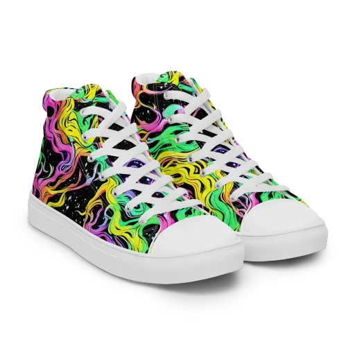 Midnight Chromatic on a Women's High Top Canvas Shoes