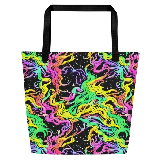 Midnight Chromatic on a Large Tote Bag W/ Pocket